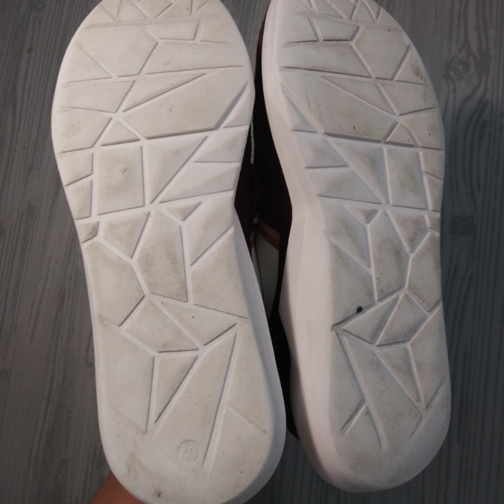 Anthropologie Ashton Retro Vintage Color Block Tennis Shoes Sneakers 40 9.5 - Picture 6 of 7